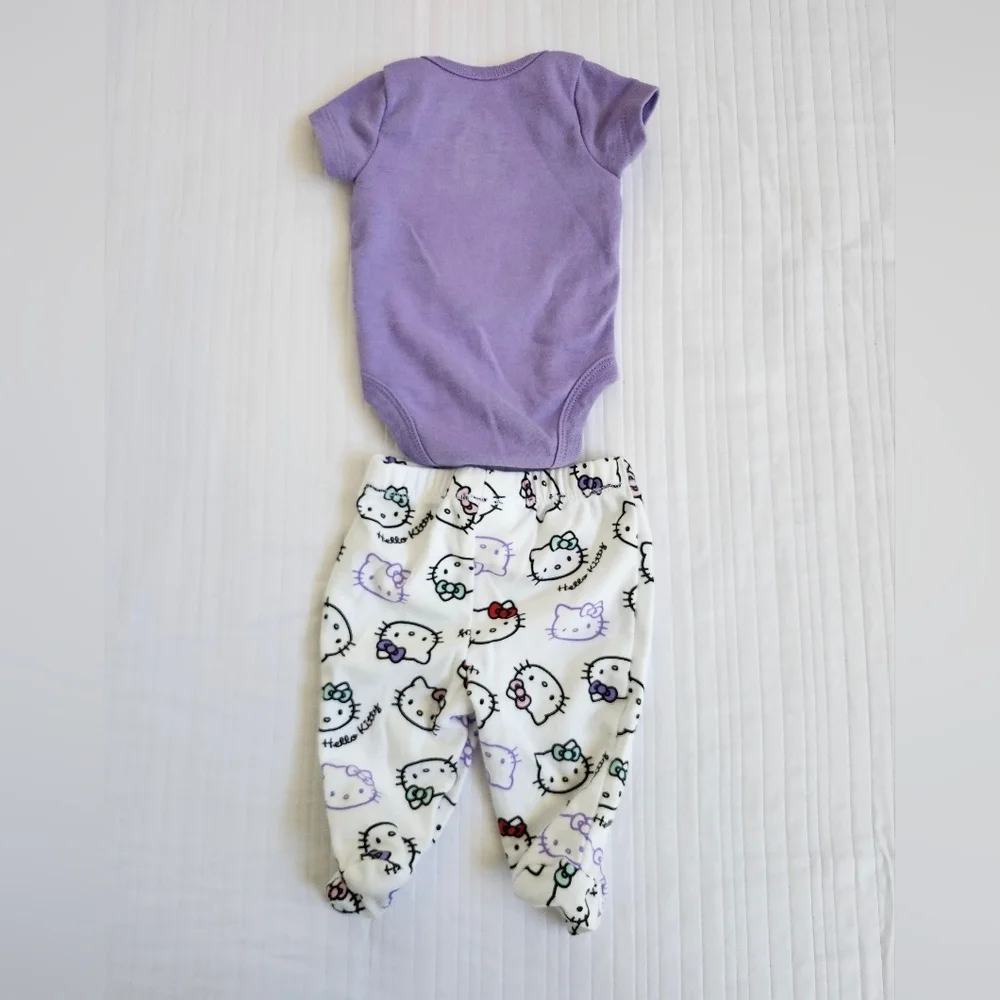 Hello Kitty Lavender Baby Outfit